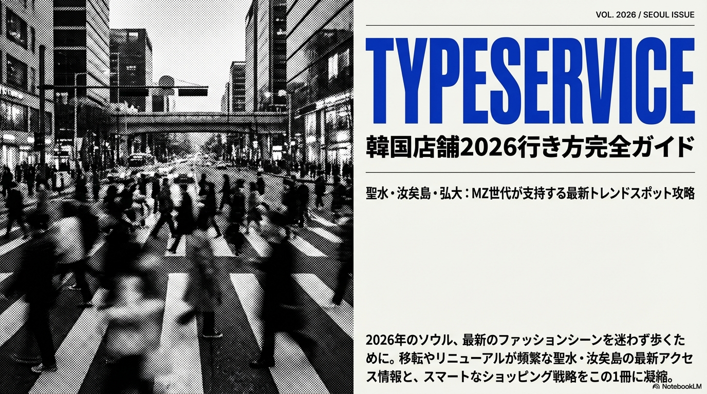 TYPESERVICE韓国店舗2026行き方完全ガイド!聖水・ヨイド攻略
