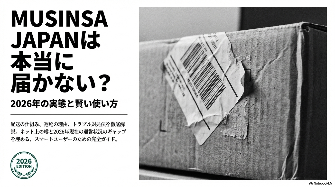 MUSINSA JAPANは届かない?2026年の評判と実態