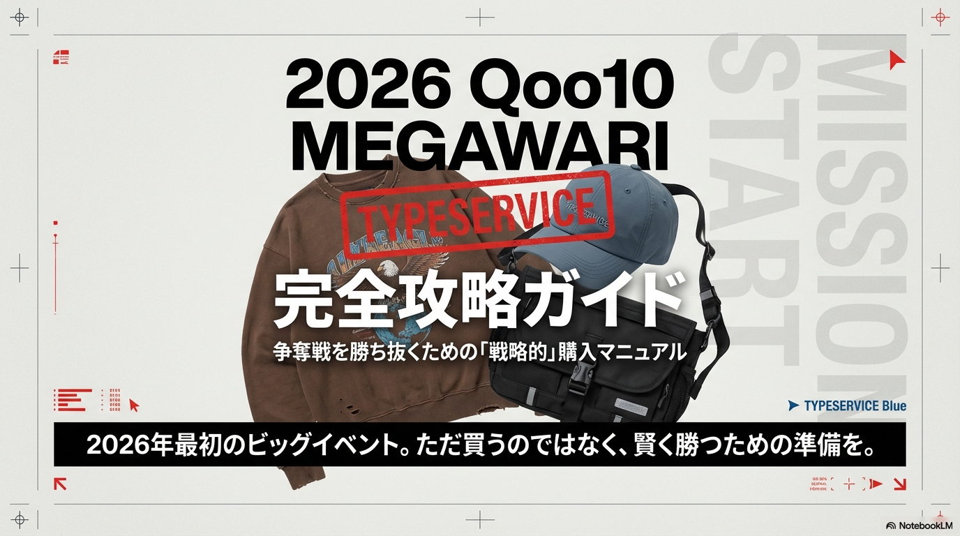 2026年Qoo10メガ割で買うべきTYPESERVICE（タイプサービス）5選｜失敗しないための購入戦略